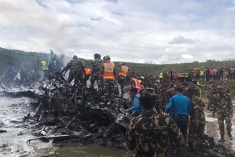 Rescue operation after Nepal plance crash